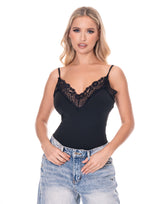 בגד גוף פס תחרה