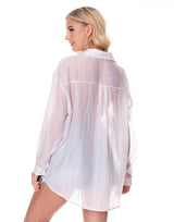 מכופתרת פסים