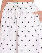 מכנס סאטן מנוקד