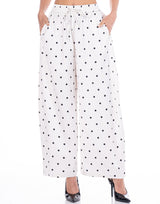 מכנס סאטן מנוקד