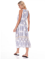 שמלה קולר אתני שילוב חגורה