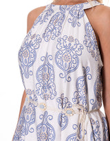 שמלה קולר אתני שילוב חגורה