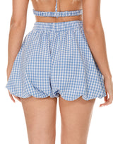 שורט בלון משובץ