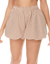 שורט בלון משובץ