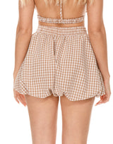 שורט בלון משובץ