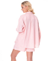 חליפת שורט פשתן