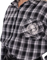 חולצה משובצת כיס