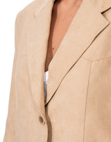 ג׳קט מחויט סוויד