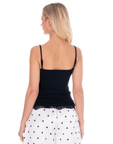 גופיית וי תחרה