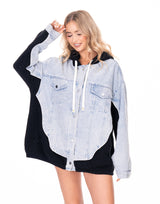 ג'קט ג'ינס שילוב סריג