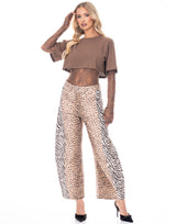 מכנס בלון הדפס מנומר