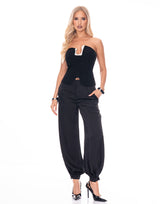 סטרפלס אבזם יהלומים