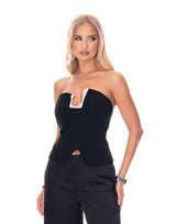 סטרפלס אבזם יהלומים