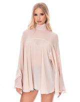 חולצת שיפון עטלף