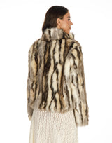 מעיל פרווה הדפס