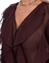 מכופתרת שיפון מלמלה