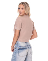 קרדיגן סריג כפתורי זהב