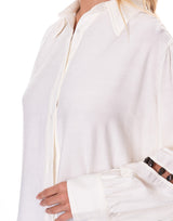 מכופתרת פשתן חרוזים