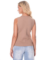 ווסט סריג כפתורי זהב