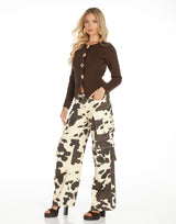 קרדיגן שרוול ארוך כפתורים זהב