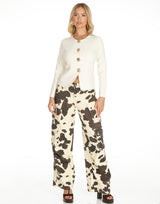 קרדיגן שרוול ארוך כפתורים זהב