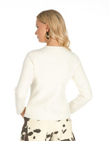 קרדיגן שרוול ארוך כפתורים זהב