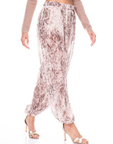 מכנס בלון שיפון מנוחש