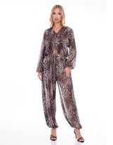 מכנס שיפון מנומר