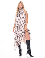 שמלת קולר נקודות