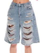 ברמודה ג'ינס קרעים