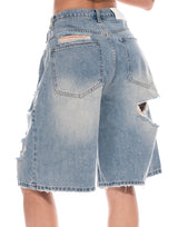 ברמודה ג'ינס קרעים