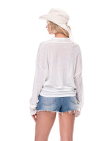 חולצה מעטפת רבידה