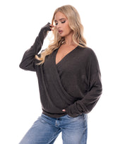 חולצה מעטפת רבידה