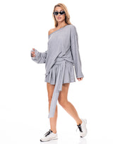 חליפת חצאית קשירה