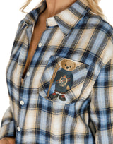 חולצה משובצת דובי