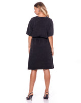 שמלה מידי שרוול אבנים