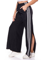 מכנס פסים מתרחב שסע