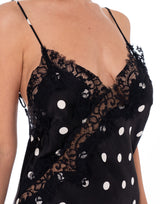 שמלת סאטן נקודות