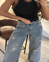 ג'ינס מתרחב קרעים