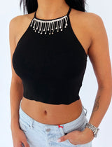 גופיה יהלומים בצוואר