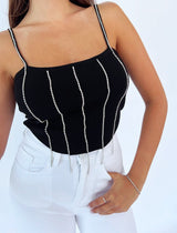 גופיה פסי יהלומים