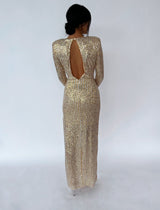 שמלת מקסי ערב קשירה