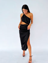 שמלת מידי ערב פתח בטן