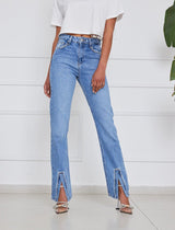 ג'ינס שסעים שילוב אבנים