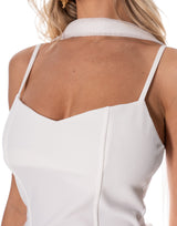 שמלת מקסי שילוב שיפון