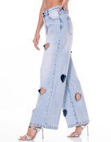 ג'ינס לבבות בהיר