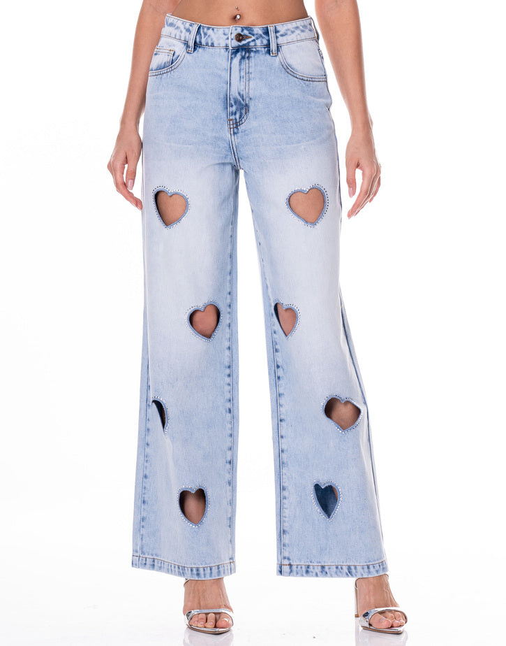 ג'ינס לבבות בהיר