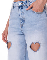 ג'ינס לבבות בהיר