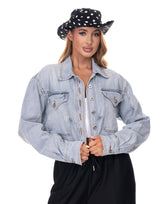 ג'קט ג'ינס משופשף