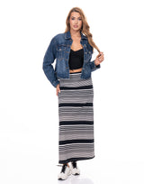 חצאית מקסי פסים